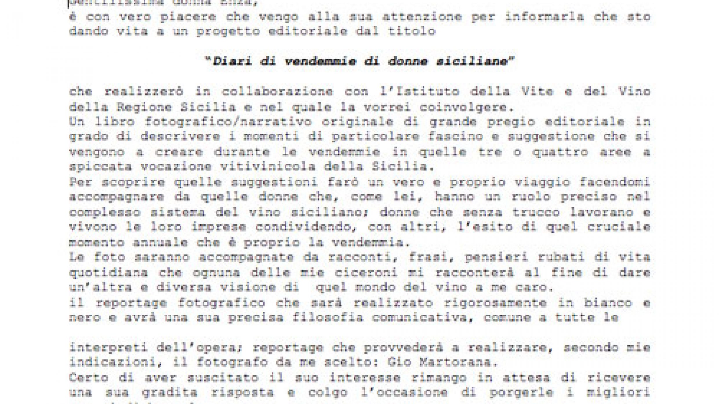 “Diari di vendemmie di donne siciliane”